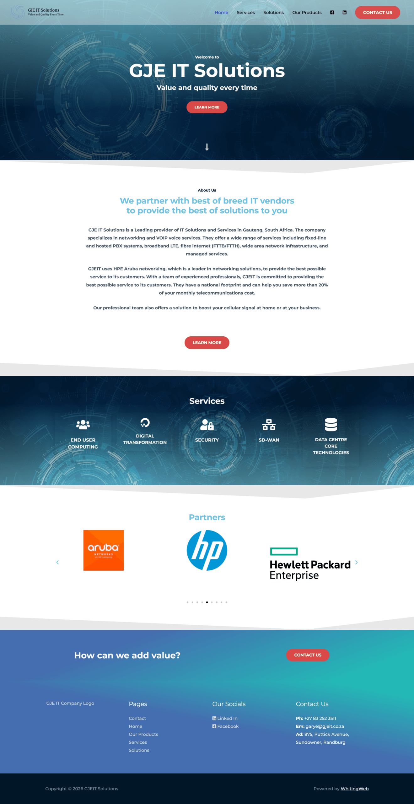 GJEIT business profile website homepage